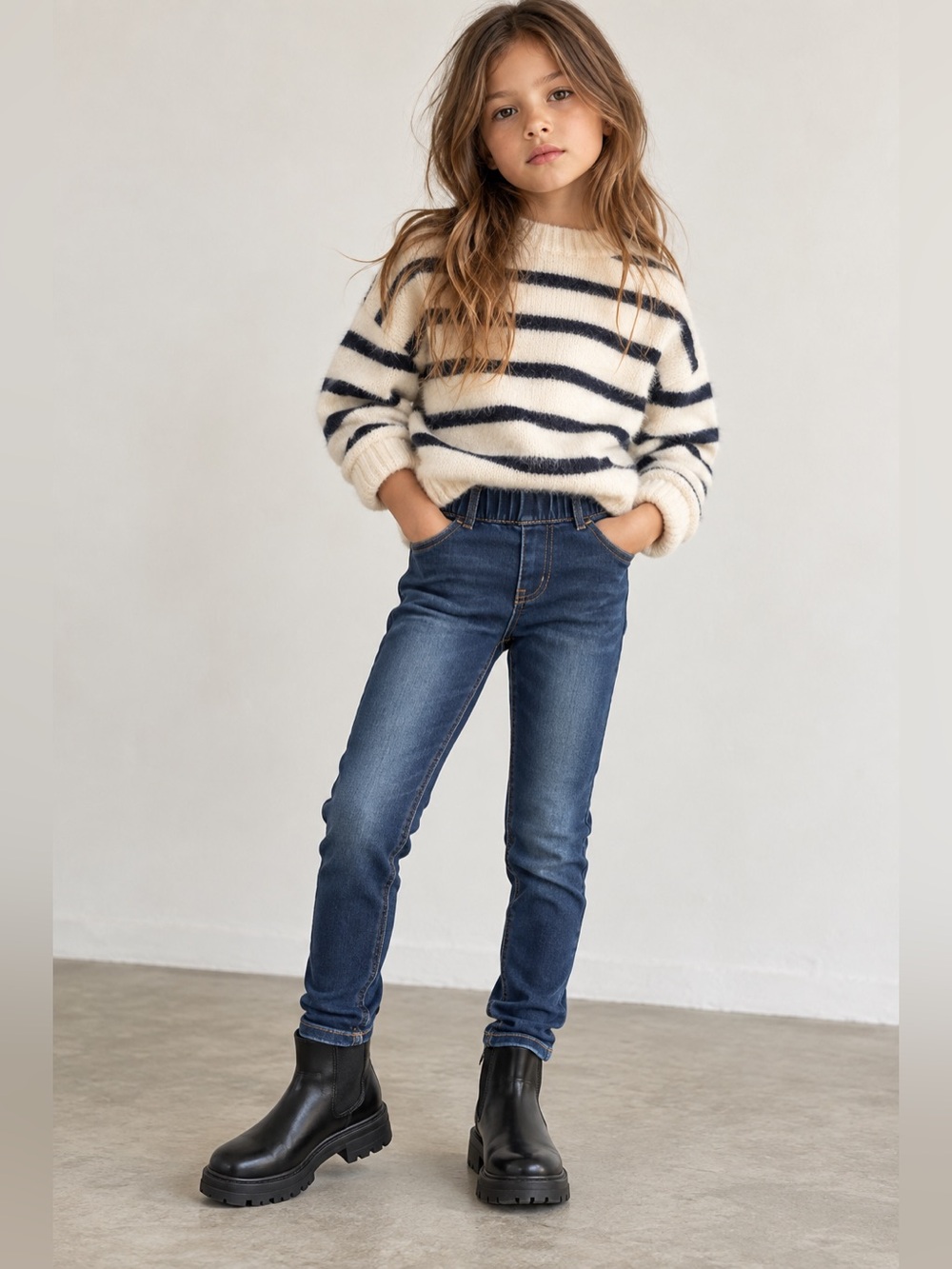 Mo Kids Girls Jeggings Size 7–8 NWT Portuguese Brand